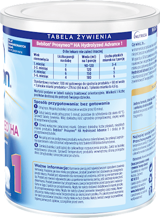 Mleko początkowe PROSYNEO HA 1  Bebilon
