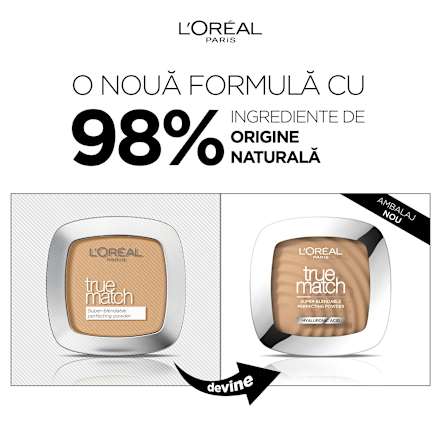 True Match pudră compactă 3D/3W Golden Beige L'ORÉAL PARiS