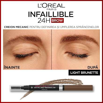 Infaillible Brows creion pentru sprâncene n.5.0 Light Brunette L'ORÉAL PARiS