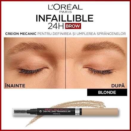 Infaillible Brows creion pentru sprâncene n.7.0 Blonde L'ORÉAL PARiS