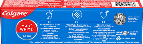 Pasta do zębów Max White Optic  Colgate