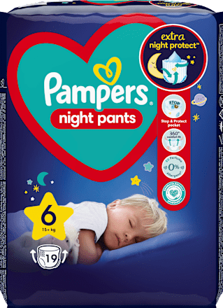 Pieluchomajtki na noc rozmiar 6, 15+ kg Pampers