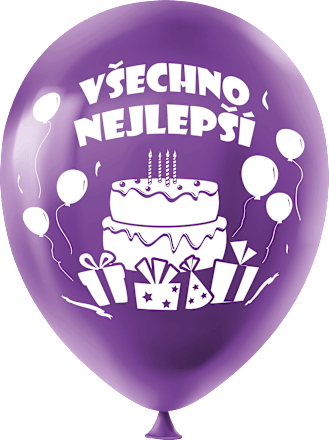 nafukovací balónky Všechno nejlepší MFP