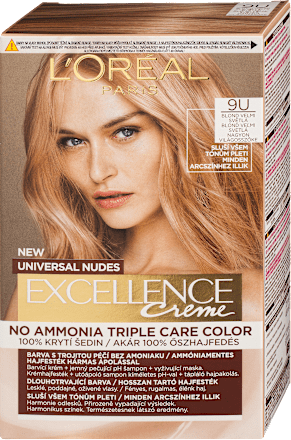 barva na vlasy Nudes Velmi světlá blond 9U L'ORÉAL PARiS EXCELLENCE Creme