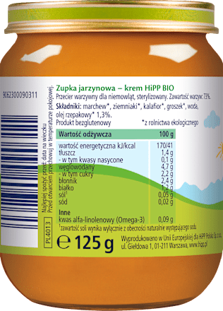 Zupka jarzynowa krem BIO HiPP