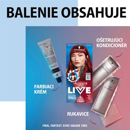 barva na vlasy Ultra Brights 026 Temně červená Schwarzkopf LIVE
