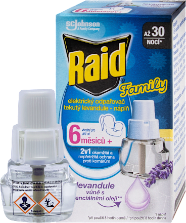 Family tekutá náhradní náplň do elektrického odpařovače Levandule Raid