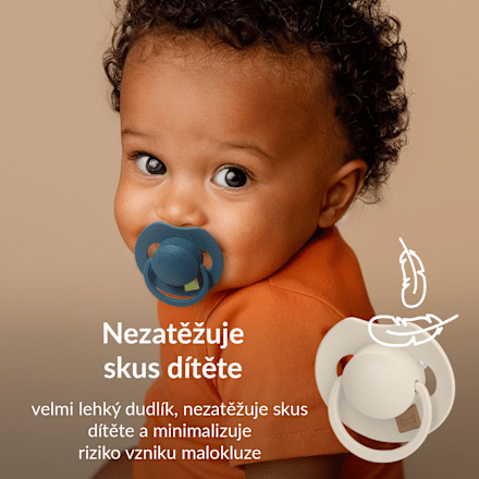 Prime dudlík silikonový 18m+ Granola/Orange LOVI