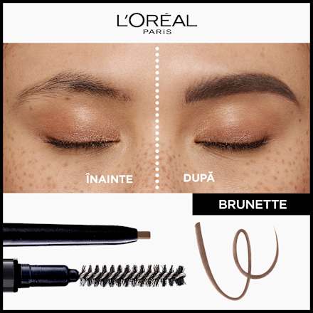 Infaillible Brows creion pentru sprâncene cu varf ultra-precis 105 Brunette L'ORÉAL PARiS