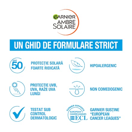 Cremă de față anti-poluare cu protecție solară FPS50+ GARNIER AMBRE SOLAIRE