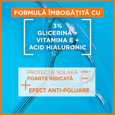 Cremă de față anti-poluare cu protecție solară FPS50+ GARNIER AMBRE SOLAIRE