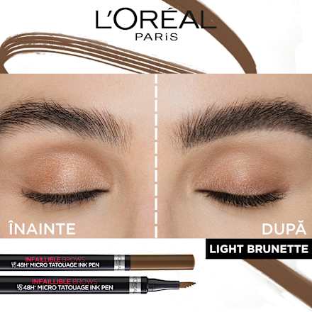 Micro Tatouage Unbelieva Brow creion de sprâncene 105 Brunette L'ORÉAL PARiS