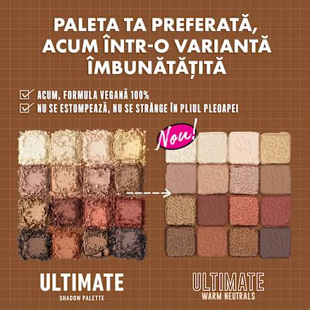 Ultimate Shadow paletă de farduri Warm Neutrals NYX PROFESSIONAL MAKEUP