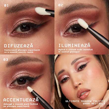 Ultimate Shadow paletă de farduri Warm Neutrals NYX PROFESSIONAL MAKEUP