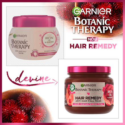 Mască de păr Hair Remedy cu ulei de ricin GARNIER BOTANIC THERAPY