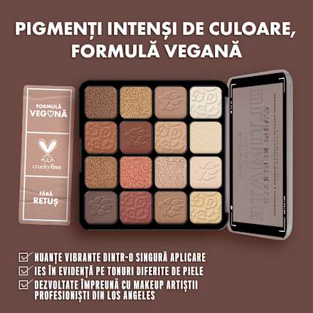 Ultimate Shadow paletă de farduri Warm Neutrals NYX PROFESSIONAL MAKEUP