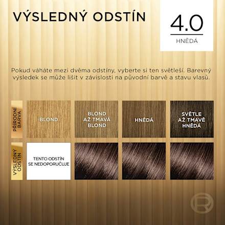 barva na vlasy 4.0 Hnědá L'ORÉAL PARiS PRÉFÉRENCE