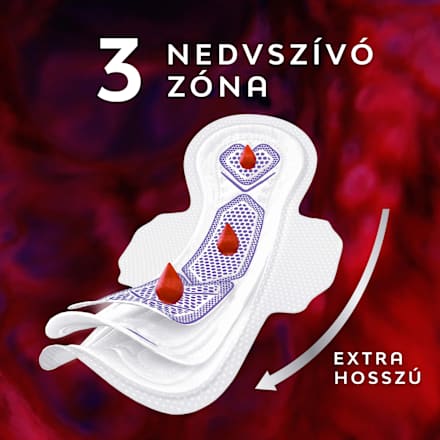 Éjszakai egészségügyi szárnyas betét, Ultra Extra Large, Duopack Libresse