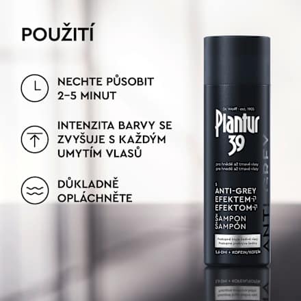 šampon na vlasy s Anti-Grey efektem Plantur 39