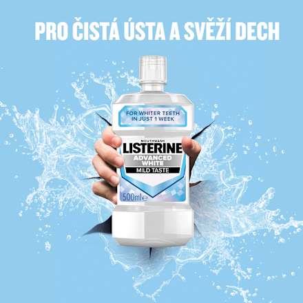 ústní voda Advanced White Mild Taste Listerine