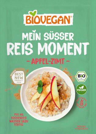 Deser ryżowy instant z jabłkiem i cynamonem BIOVEGAN