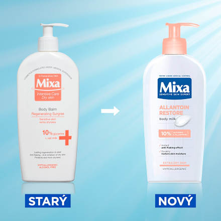 tělové mléko extra suchá pleť Mixa