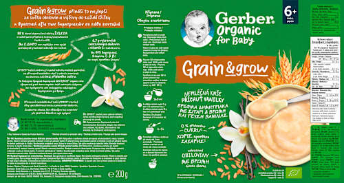 Nemliečna kaša s príchuťou vanilky Gerber Organic