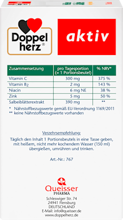 Horká šalvěj + med + mentol Doppelherz