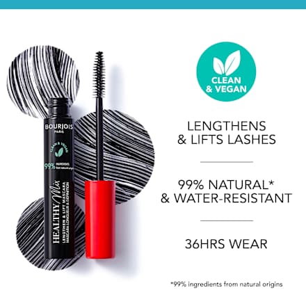 Clean & Vegan Healthy mix maskara – 001 Ultra Black BOURJOIS PARIS