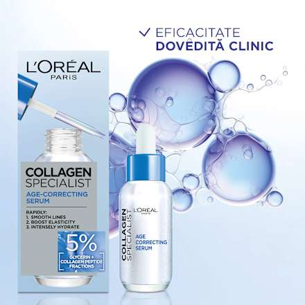 Serum antirid cu peptide de colagen L'ORÉAL PARiS