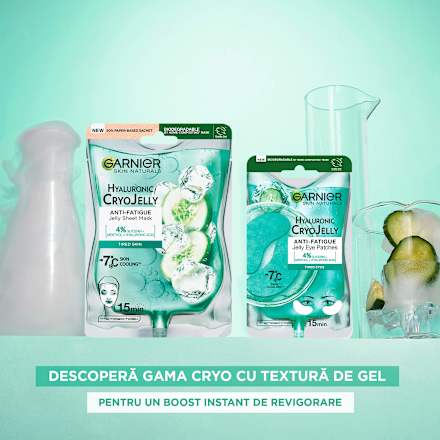 Mască de față hidratantă cryo jelly, 27 gr GARNIER SKIN NATURALS