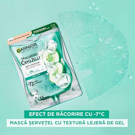 Mască de față hidratantă cryo jelly GARNIER SKIN NATURALS