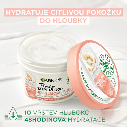 Body SUPERFOOD tělový krém Sensitive  GARNIER Body
