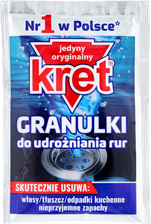 Granulki do udrożniania rur saszetka kret