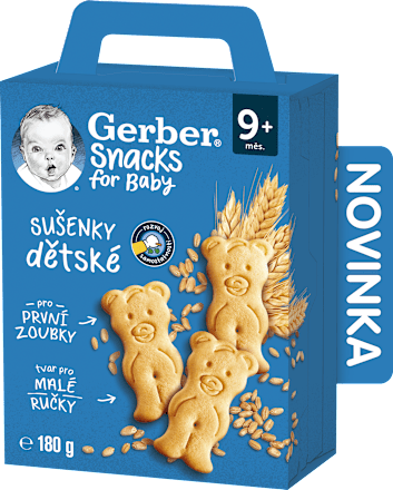 Snacks sušenky dětské Gerber
