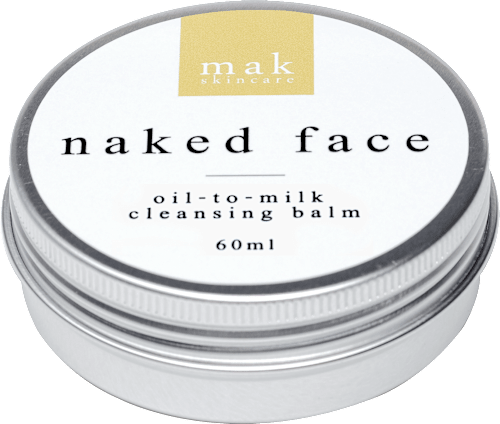naked face oil-to-milk cleansing balm mak skincare