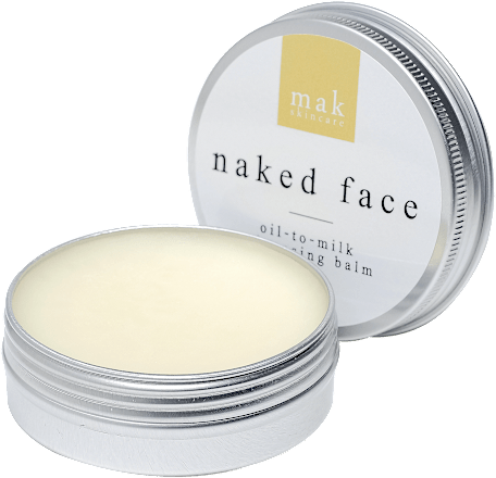 naked face oil-to-milk cleansing balm mak skincare