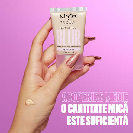 Fond de ten Bare With Me Blur Tint 02 Fair NYX PROFESSIONAL MAKEUP