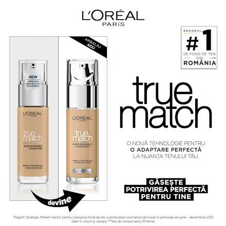 True Match fond de ten 3N Creamy Beige L'ORÉAL PARiS
