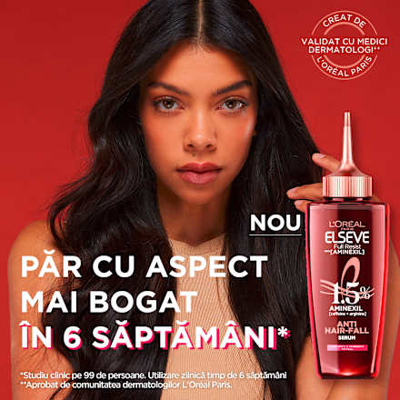 Ser pentru păr fragil cu tendință de cădere, Full Resist Aminexil L'ORÉAL PARiS ELSEVE