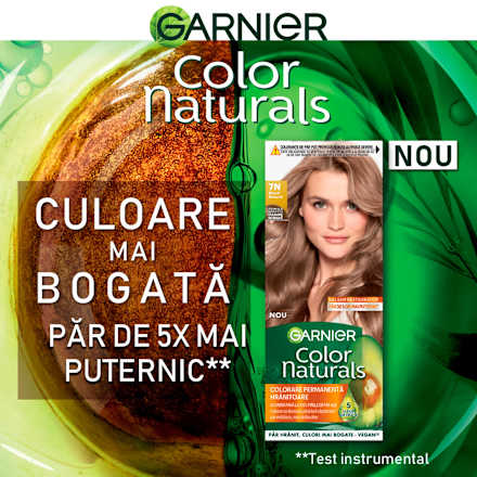 Vopsea de păr permanentă 7N Blond Natural GARNIER Color naturals