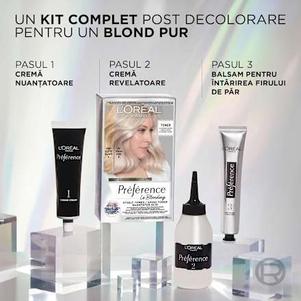 Nuanțator acid de păr semipermanent Platinum Ice L'ORÉAL PARiS PRÉFÉRENCE