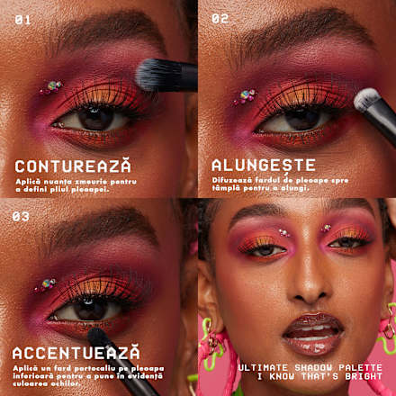 Ultimate Shadow paletă de farduri I Know That's Bright NYX PROFESSIONAL MAKEUP