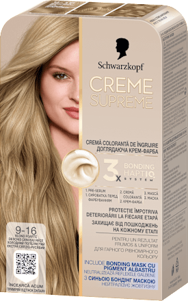 Боя за коса Creme Supreme - Nr. 9-16 Хладно пепеляво Schwarzkopf CREME SUPREME