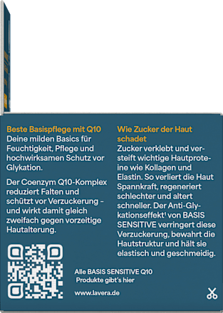 Anti Falten Nachtcreme Q10 Basis Sensitiv lavera NATURKOSMETIK