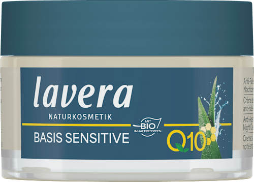 Anti Falten Nachtcreme Q10 Basis Sensitiv lavera NATURKOSMETIK