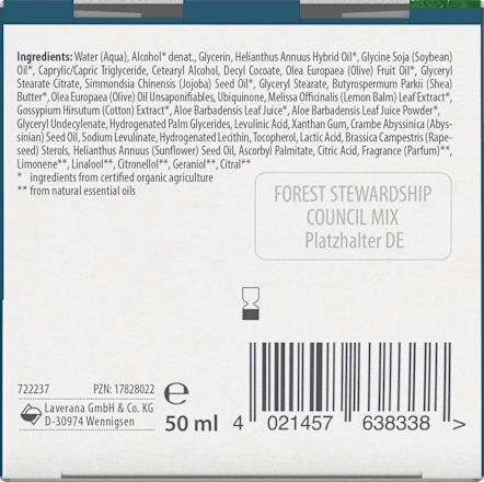 Anti Falten Nachtcreme Q10 Basis Sensitiv lavera NATURKOSMETIK