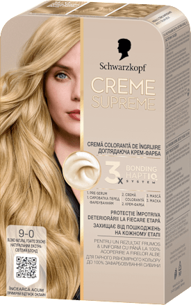 Боя за коса Creme Supreme - Nr. 9-0  Естествено светло русо Schwarzkopf CREME SUPREME