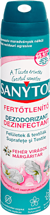 Fertőtlenítő légfrissítő spray Fehér Virágok SANYTOL