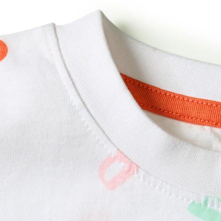 T-Shirt Schulanfang mit "1. Klasse" Patch & ABC-Muster, weiß, Gr. 122 ALANA